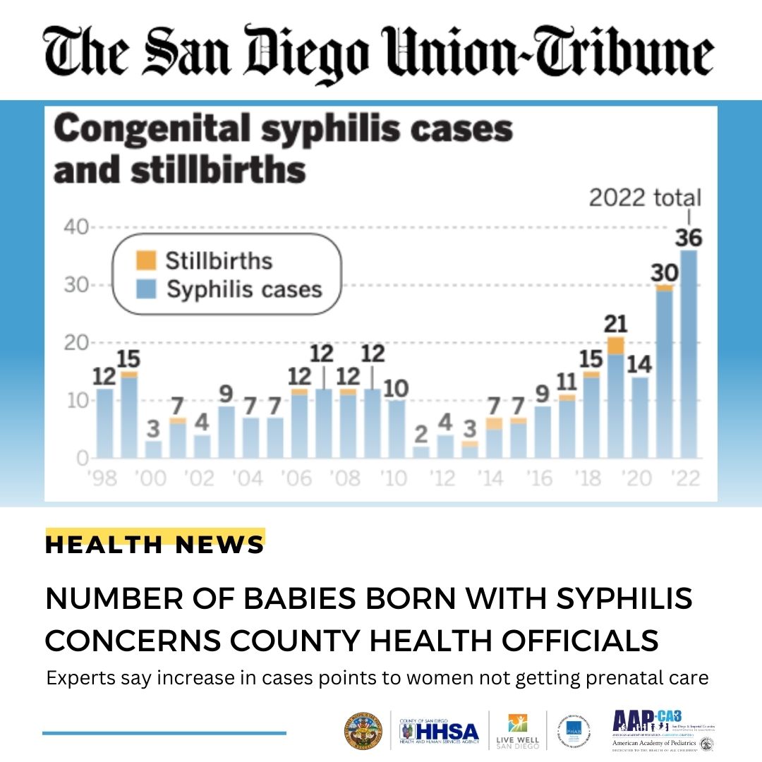 San Diego County Public Health Officials Alarmed by Number of Babies Born with Syphilis